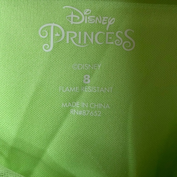Disney Princess Tiana Dress Up Costume Disney Park Outfit Sz 8 - Picture 3 of 6